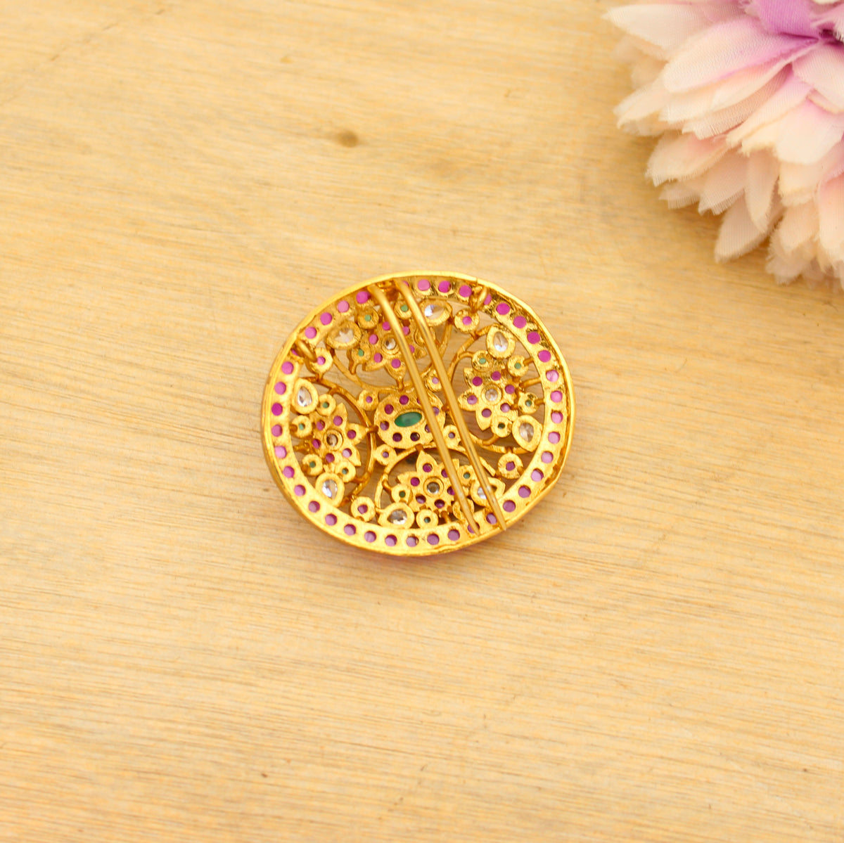 Pota Stone Multi Floral Locket 42842
