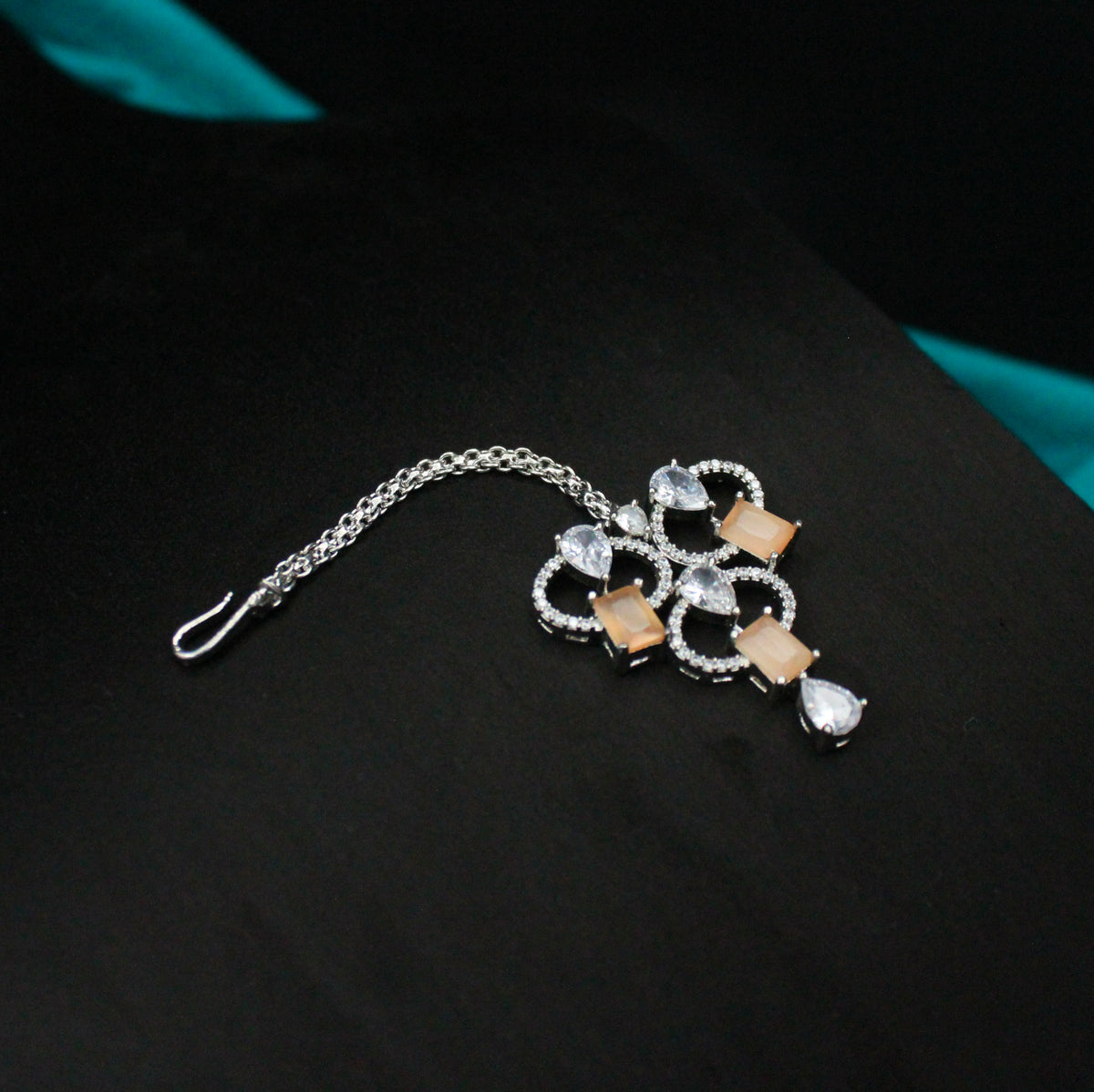 Platinum Stone Necklace Set SP-16210