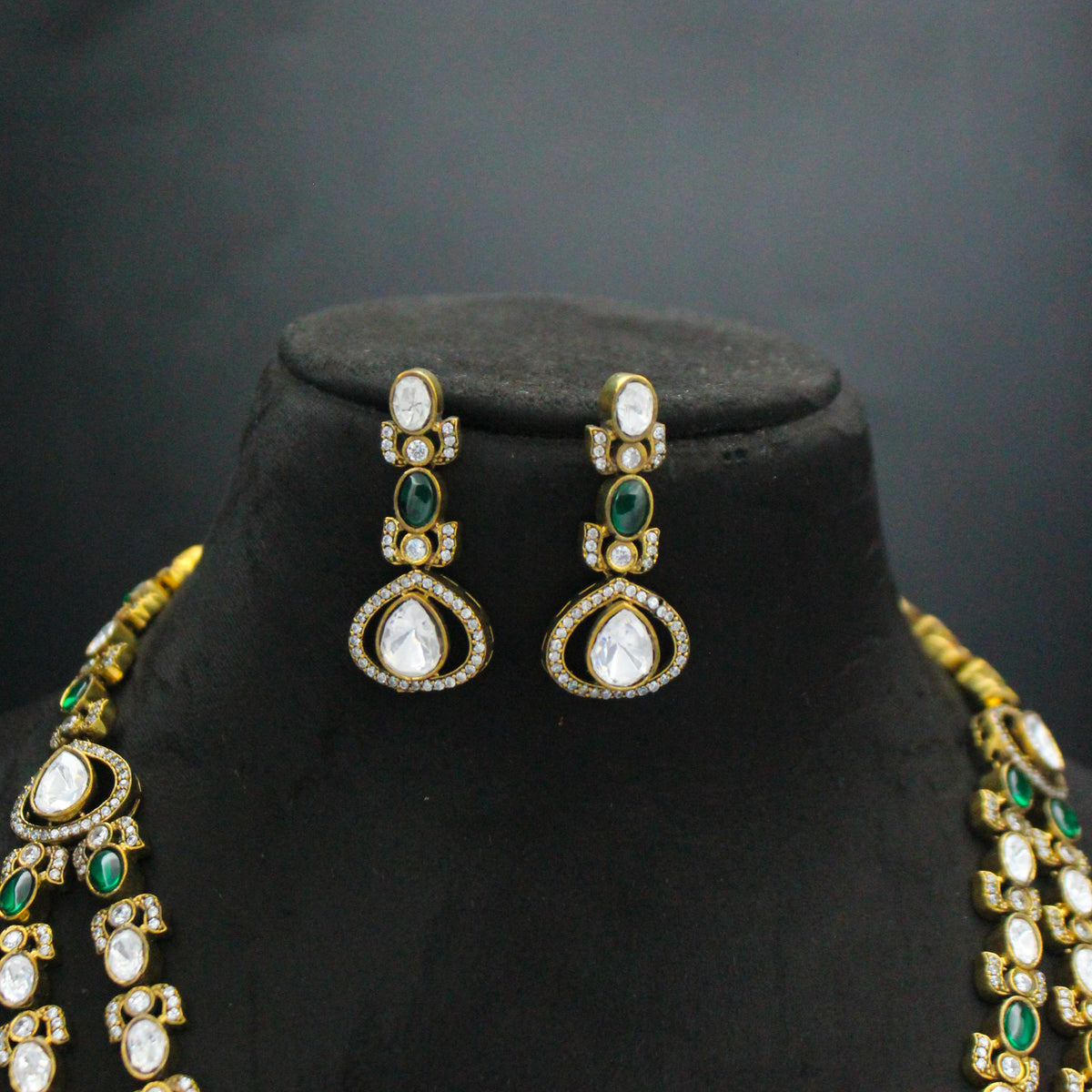Victorian Moissanite 2-Layer Necklace SP-37610