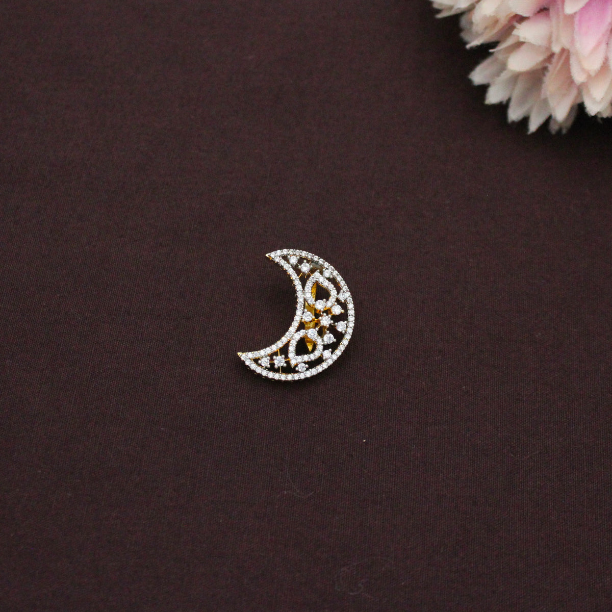 Premium Real Diamond Look Bridal Suryudu & Chandrudu 41310