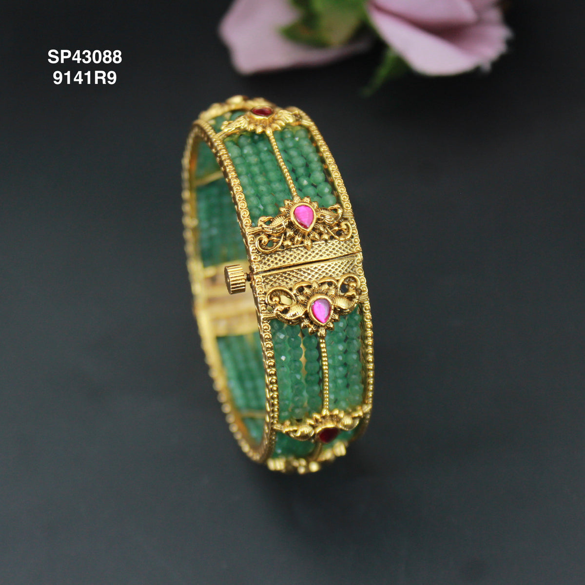 Nakshi Jadau Openable beads bangles