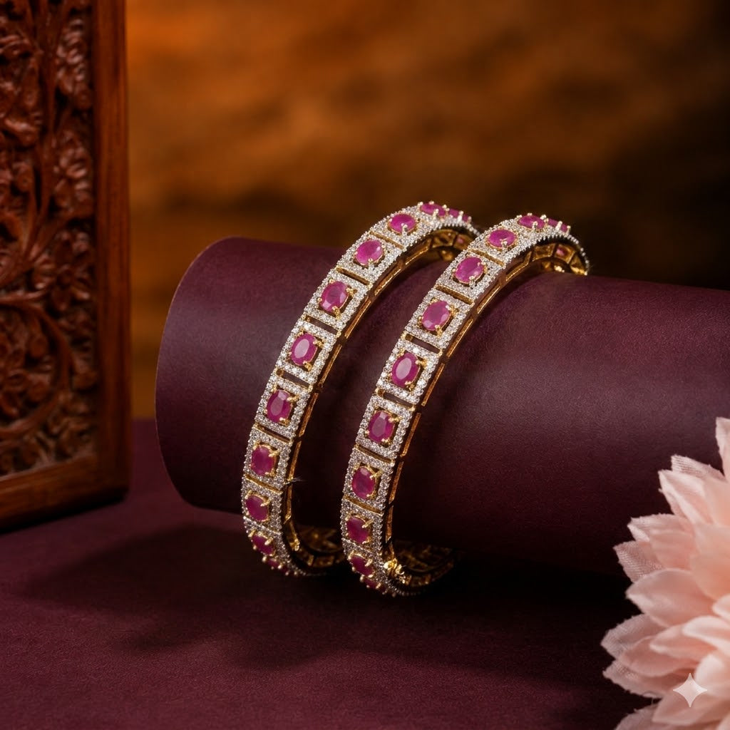 38475 Diamond look bangle