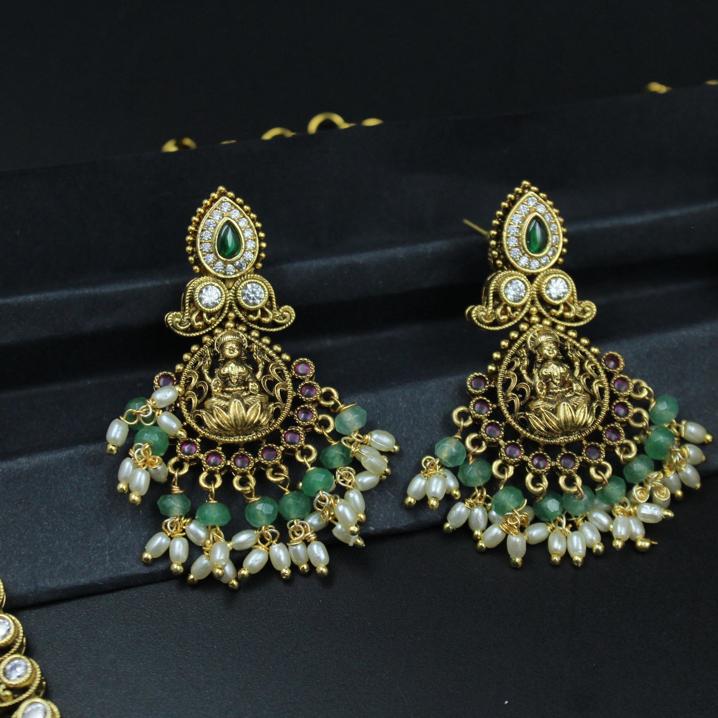 37630 Matte Laxmi Long Necklace Set