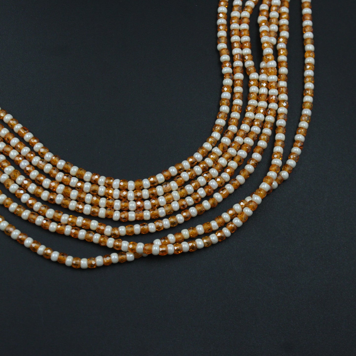 40040 Sugar Beads 7 Lines Full White