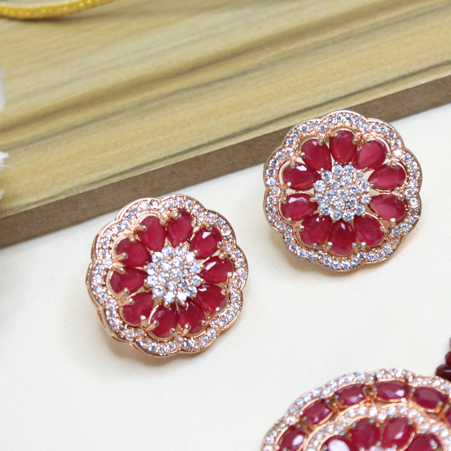 2477 Maroon Beads Short Choker