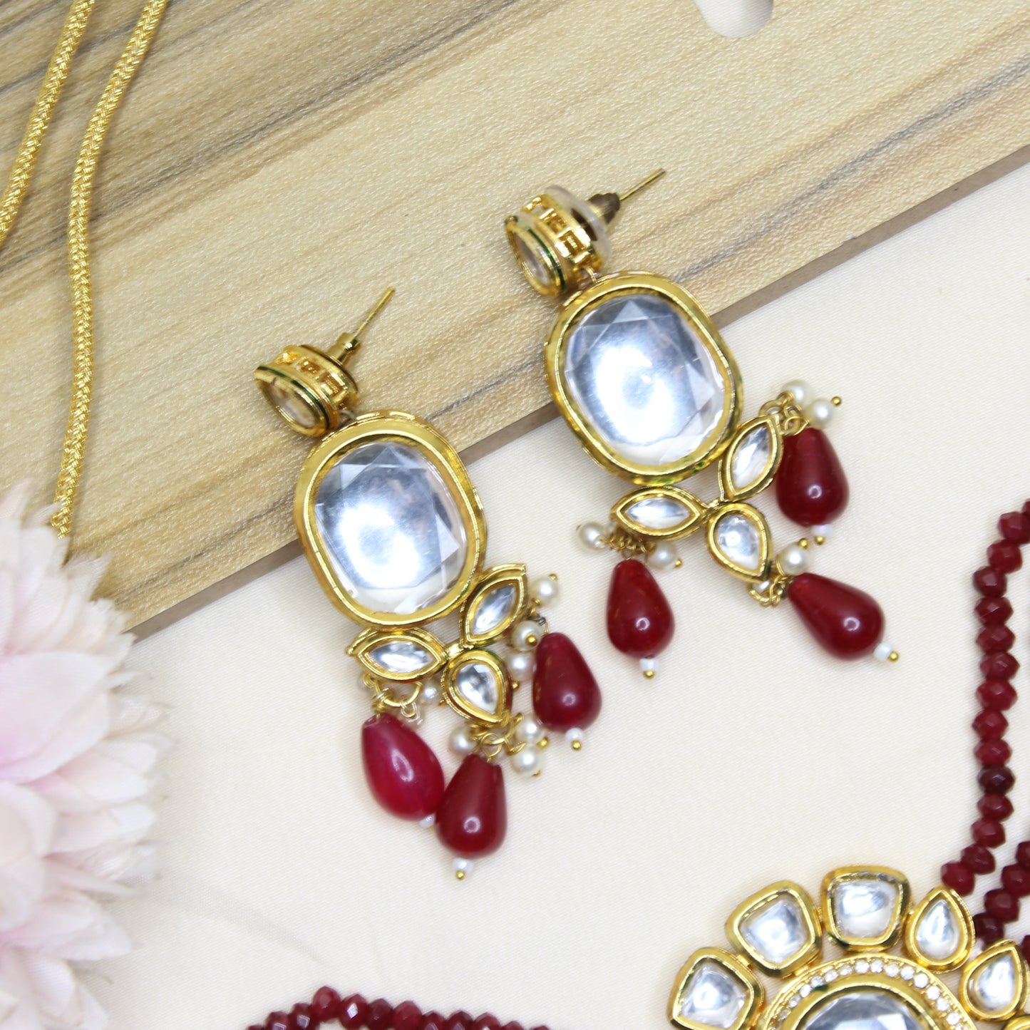 11384 Kundan Choker Marron