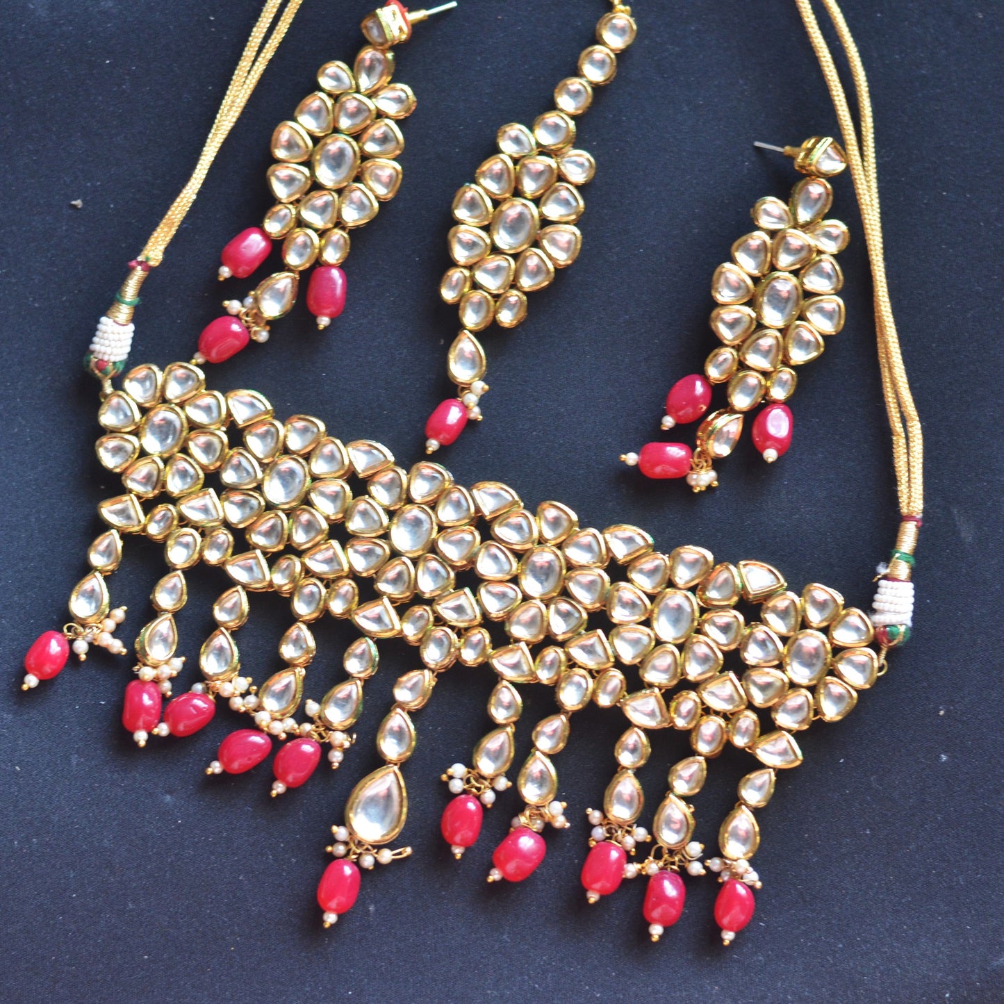 Kundan Bridal Necklace with Maangtika 995