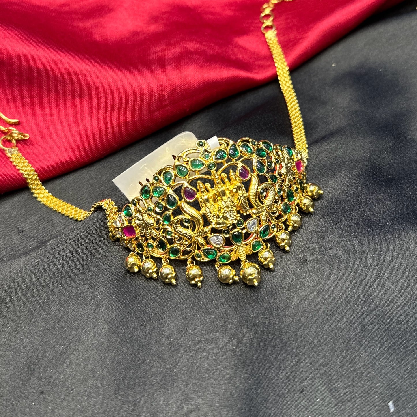 15444 Peacock Design Ramparivar Neck/ Arm choker