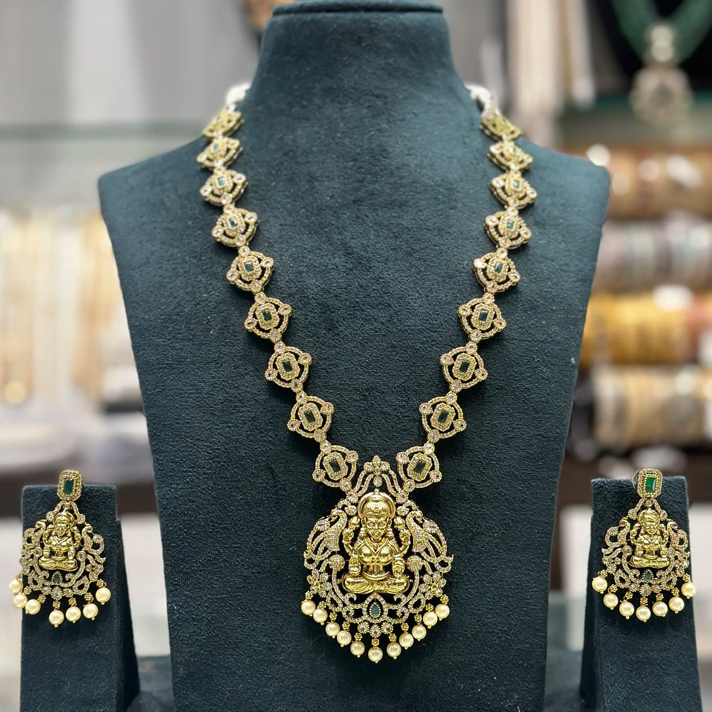Victorian laxmi long necklace