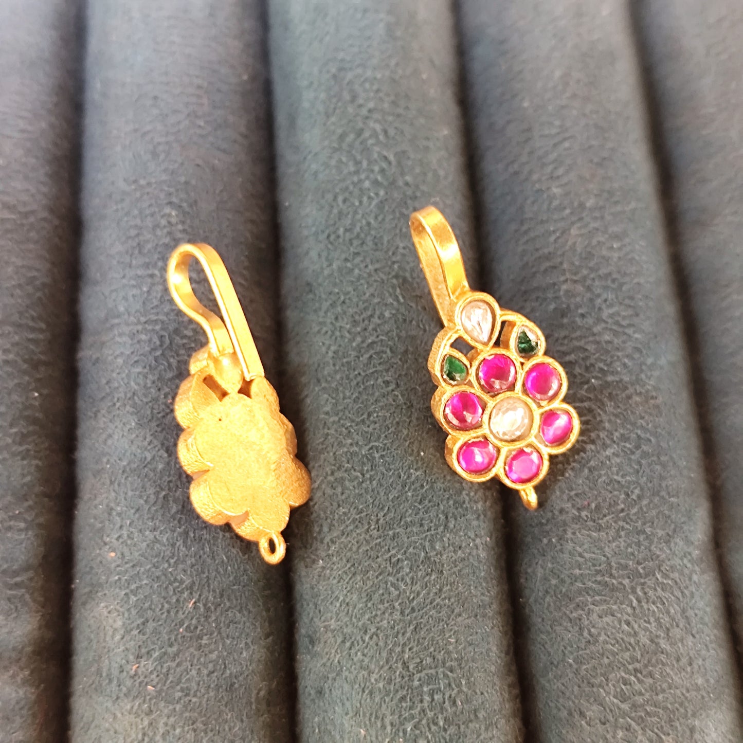 Jadau kundan flower Bugadi