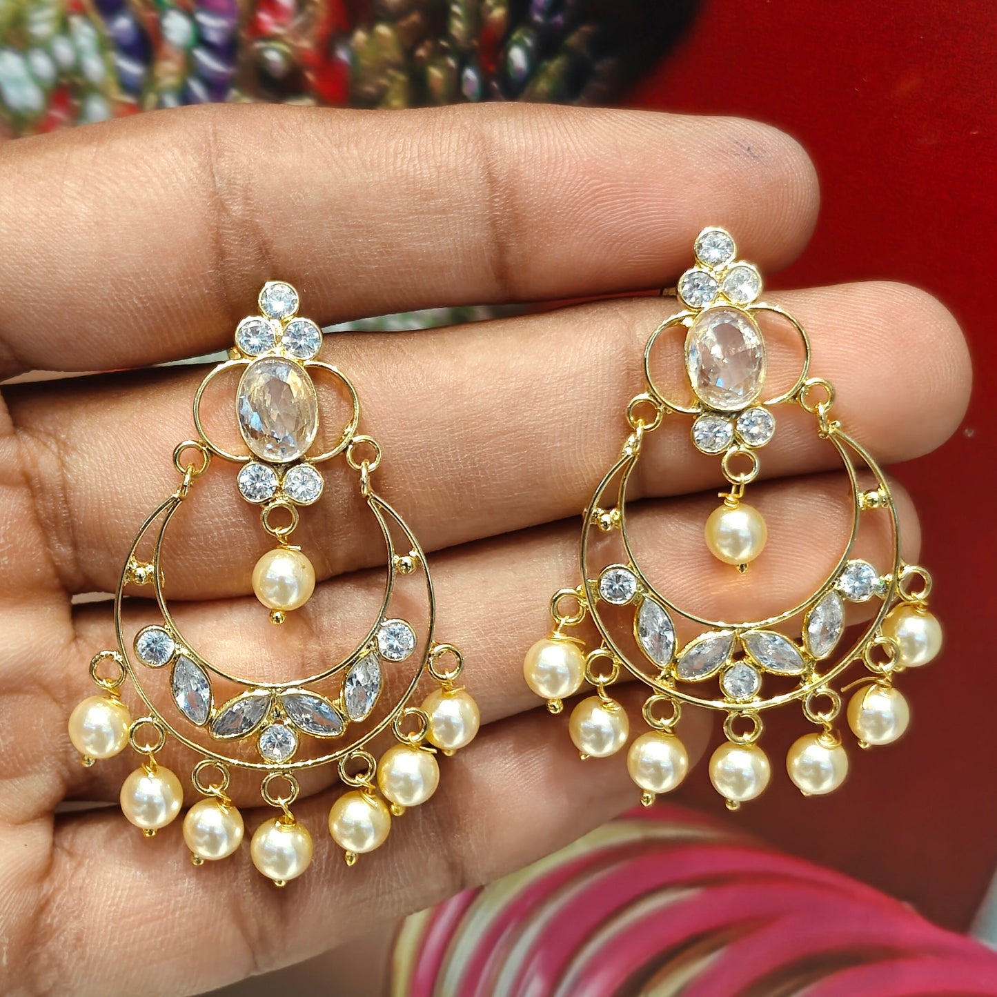 39886 /1 diamond look like chandbali