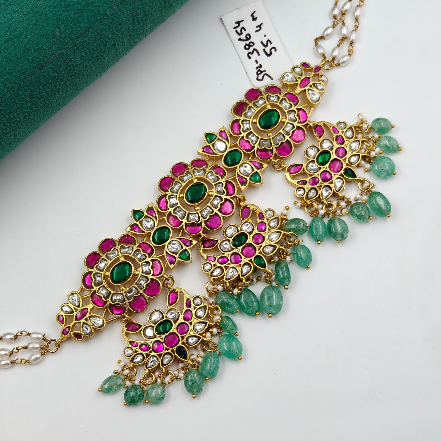 38654 Jadau choker multi stone