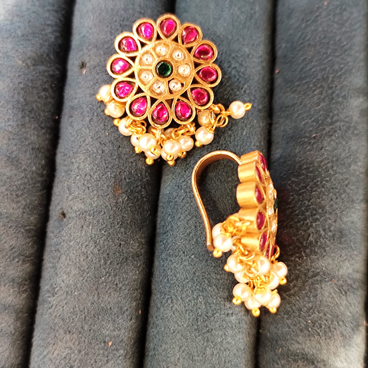 Jadau Kundan Flower Bugadi