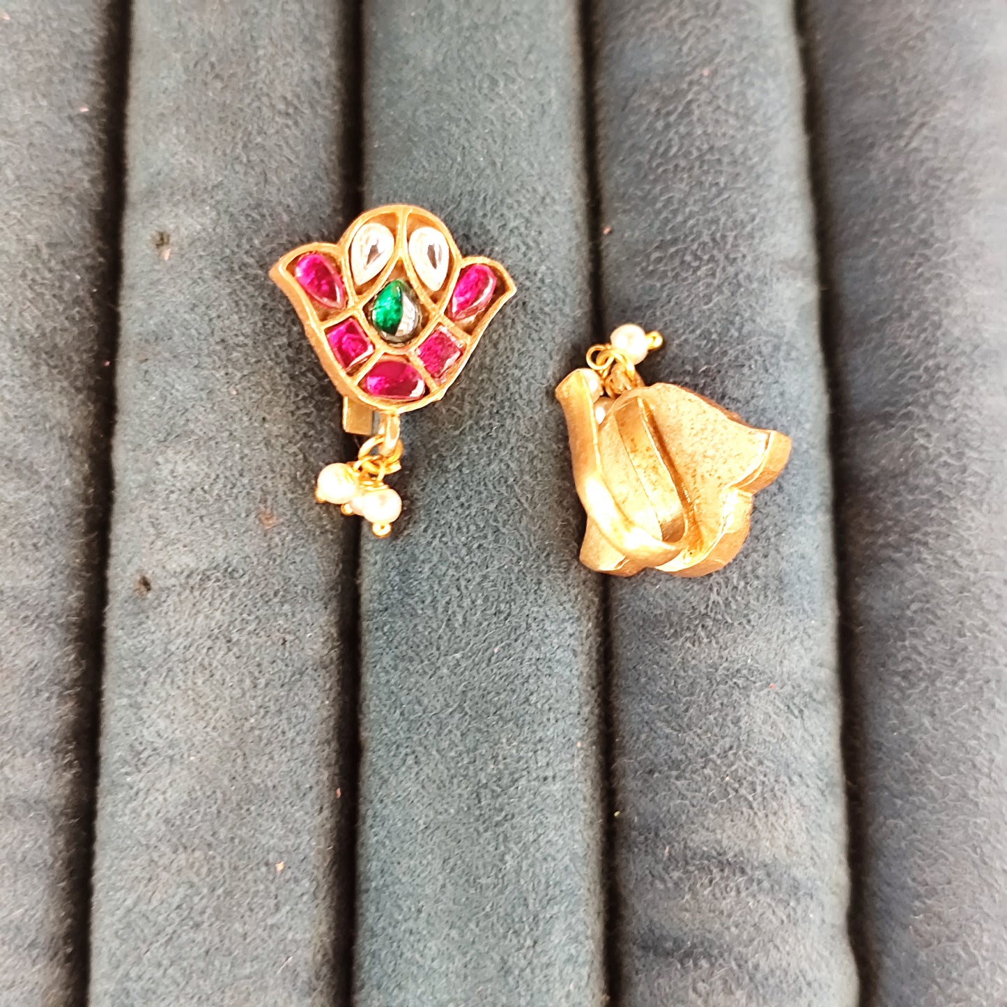 Jadau Kundan flower Bugadi