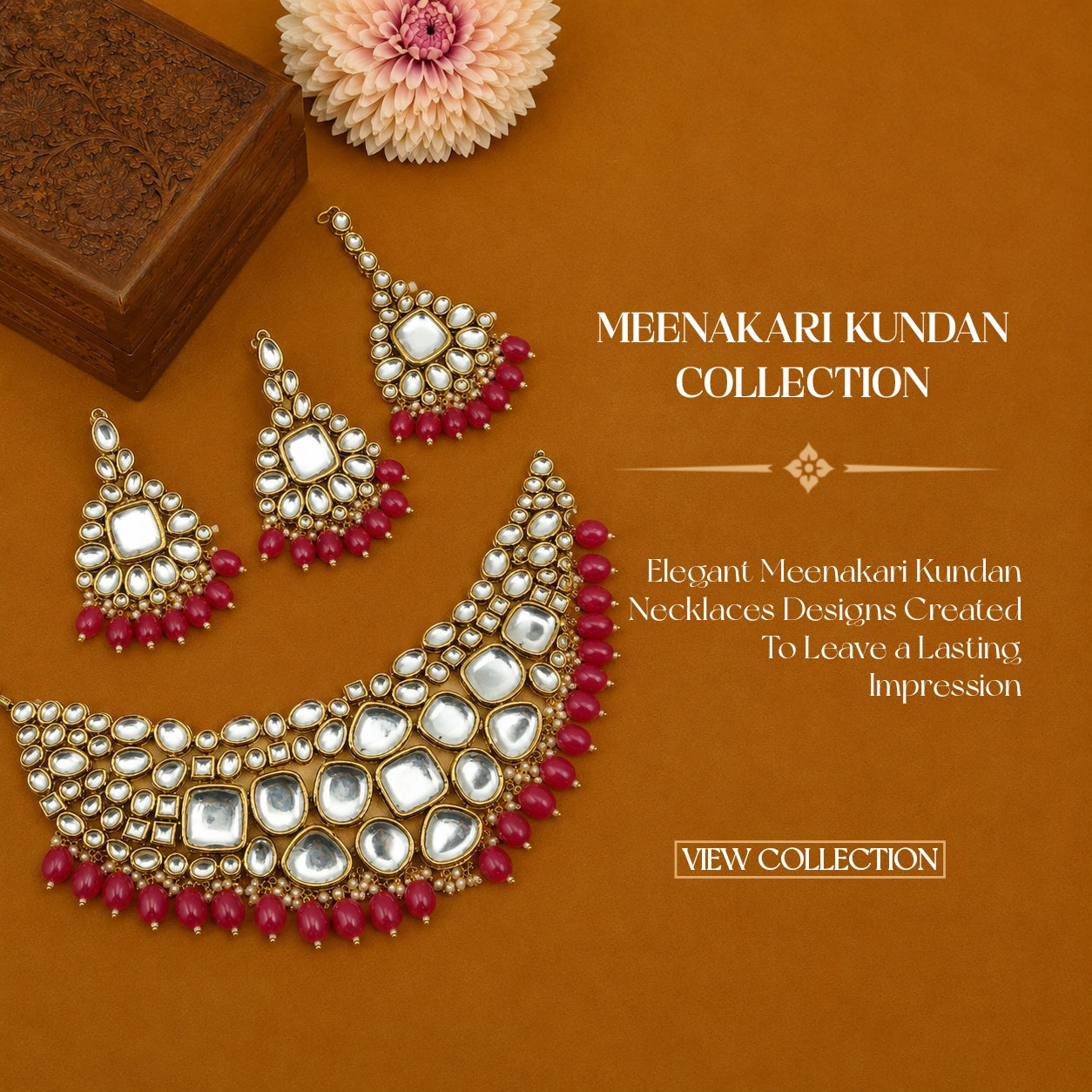 Meenakari Kundan