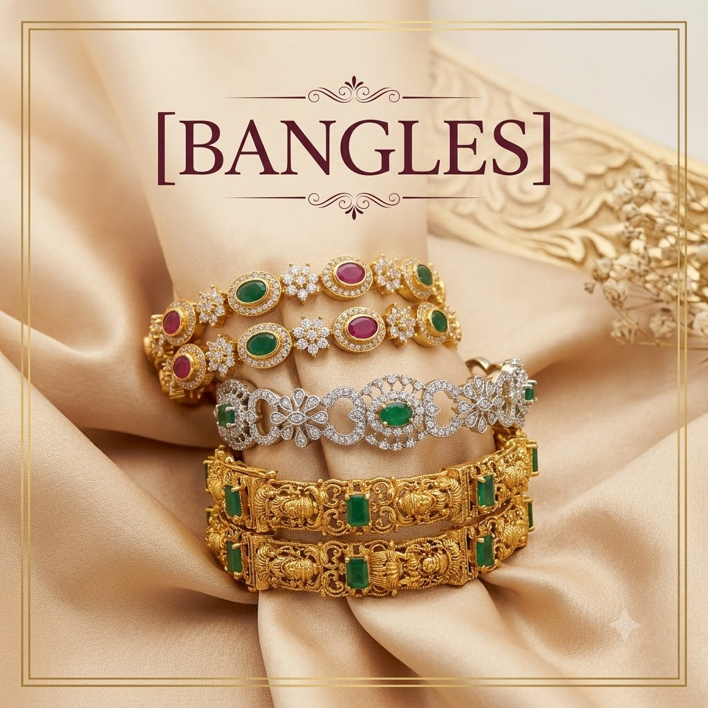 All Bangles – Gold Polish, Diamond Look, Nakshi, Platinum