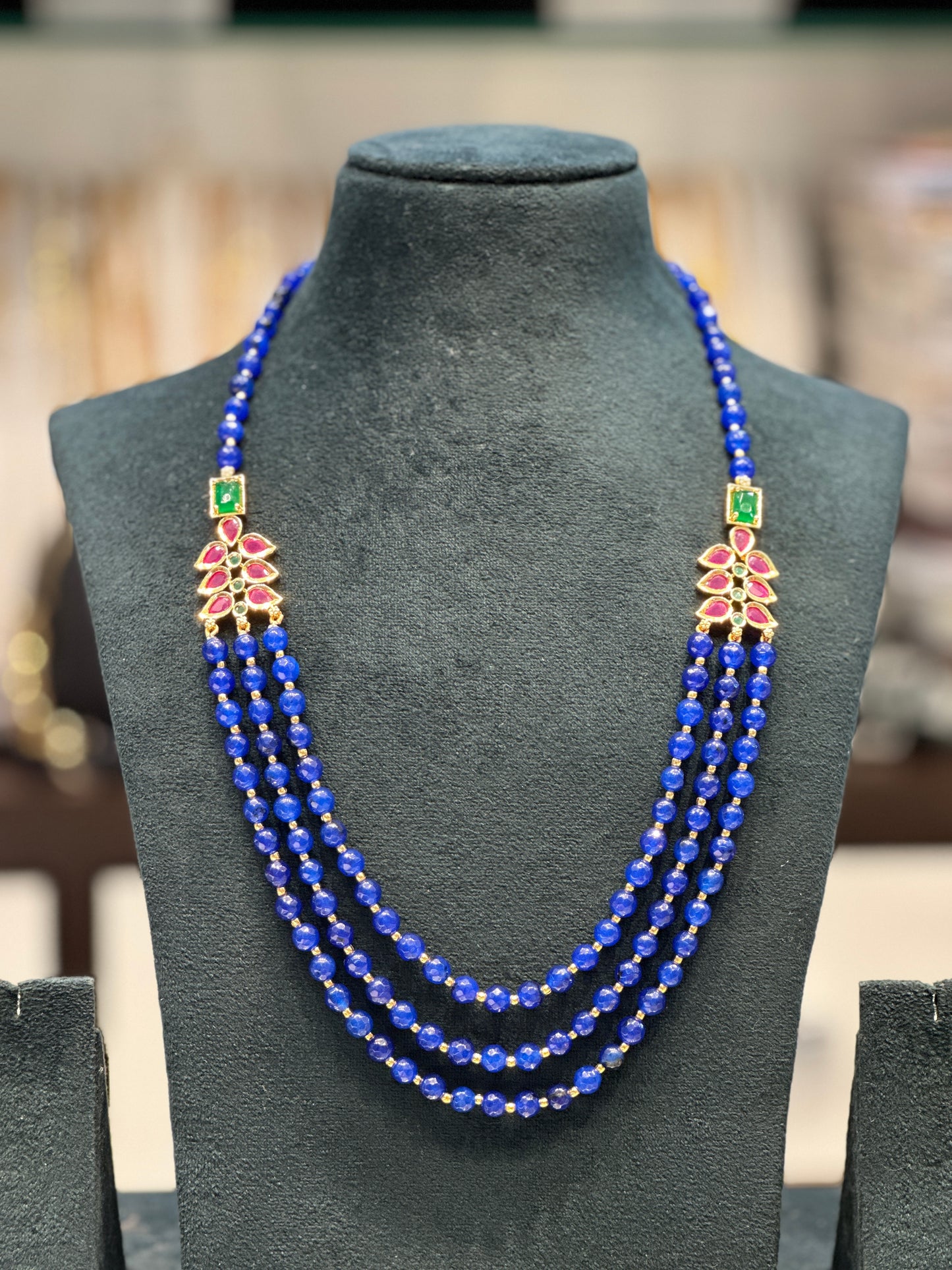 31000 blue beads mala