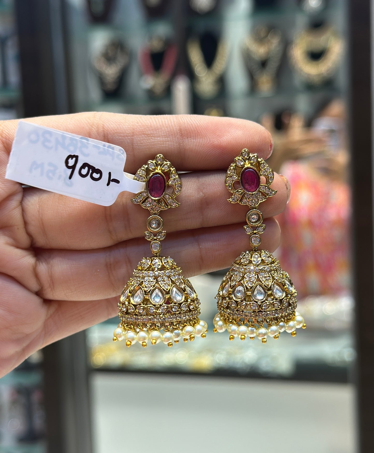 38430 Victorian jhumkis