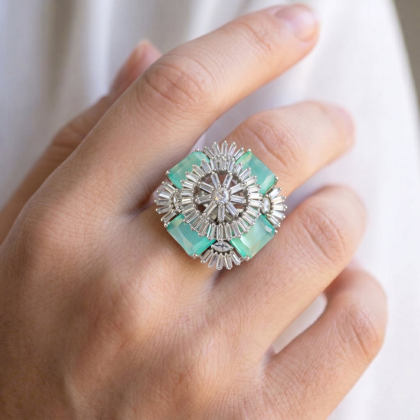 16410 /16412 platinum finger ring