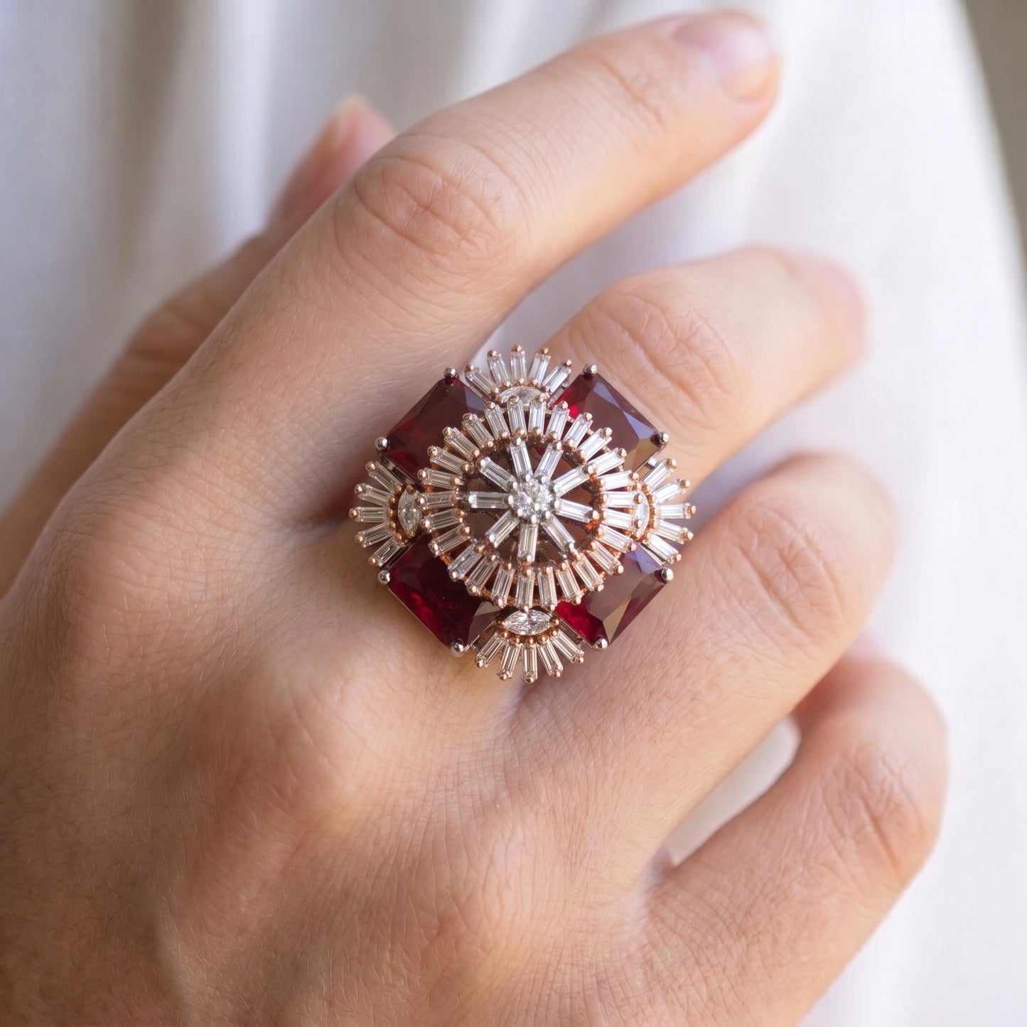 16421 platinum finger ring