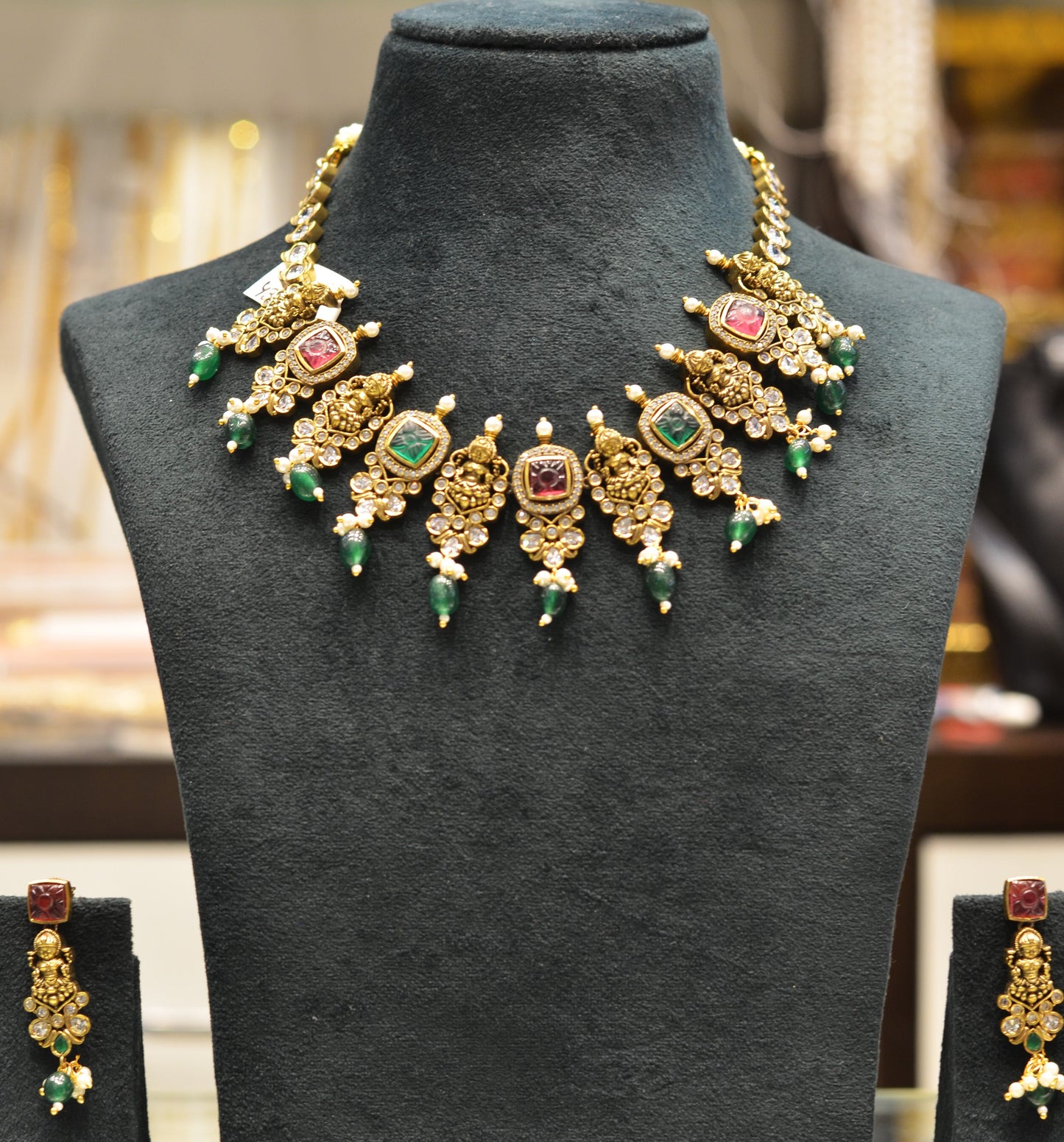 Victorian laxmi duplet necklace 17743