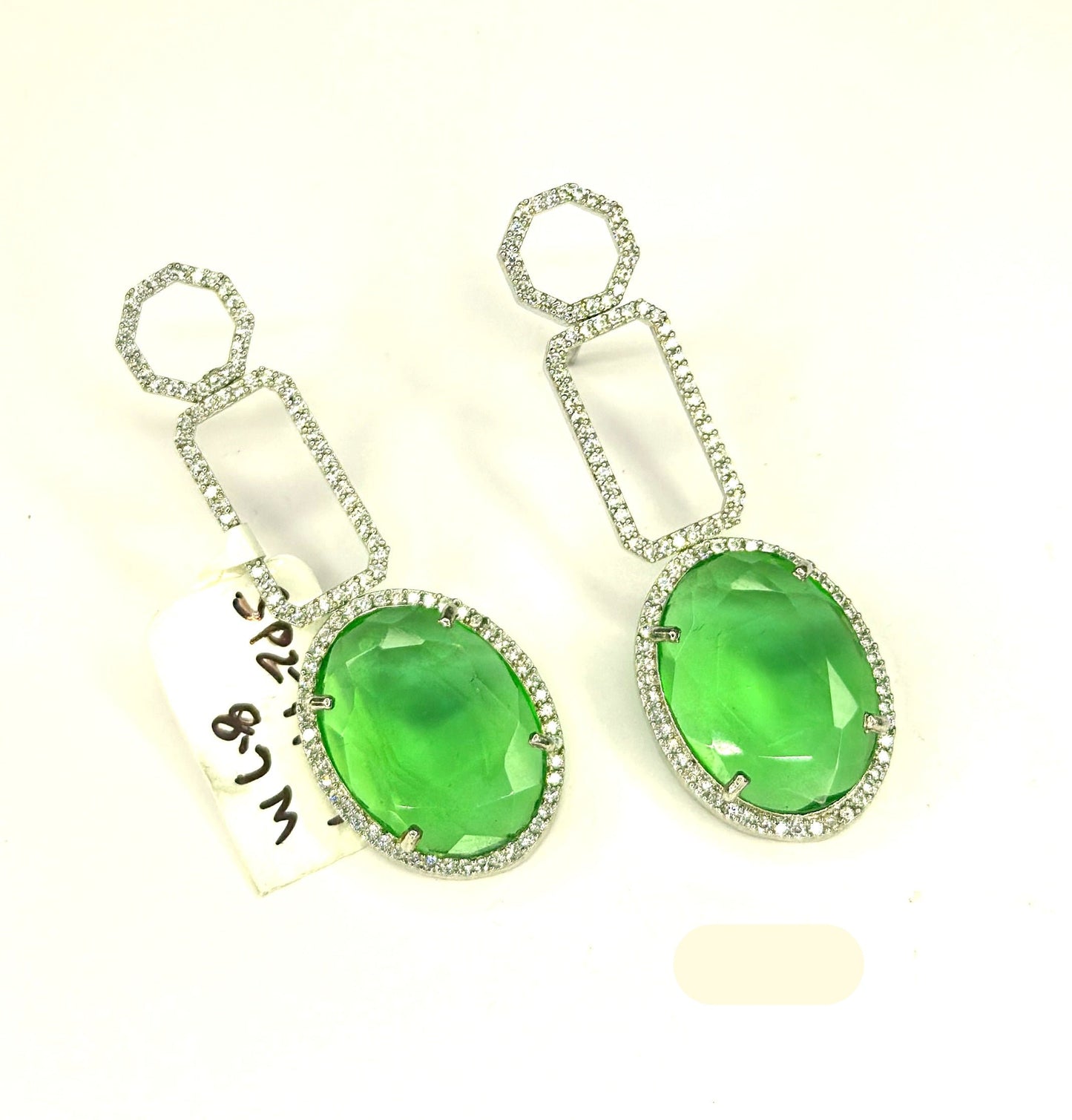 19214 Platinum green color hangings