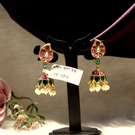 Small size mango jhumki 30038