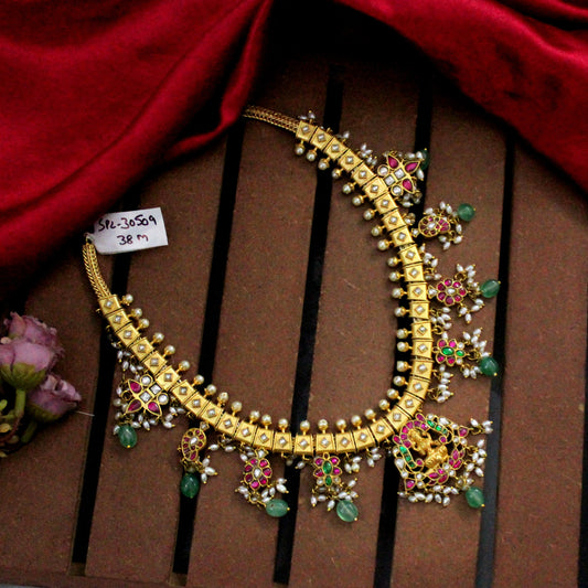 Jadau laxmi short necklace 30509