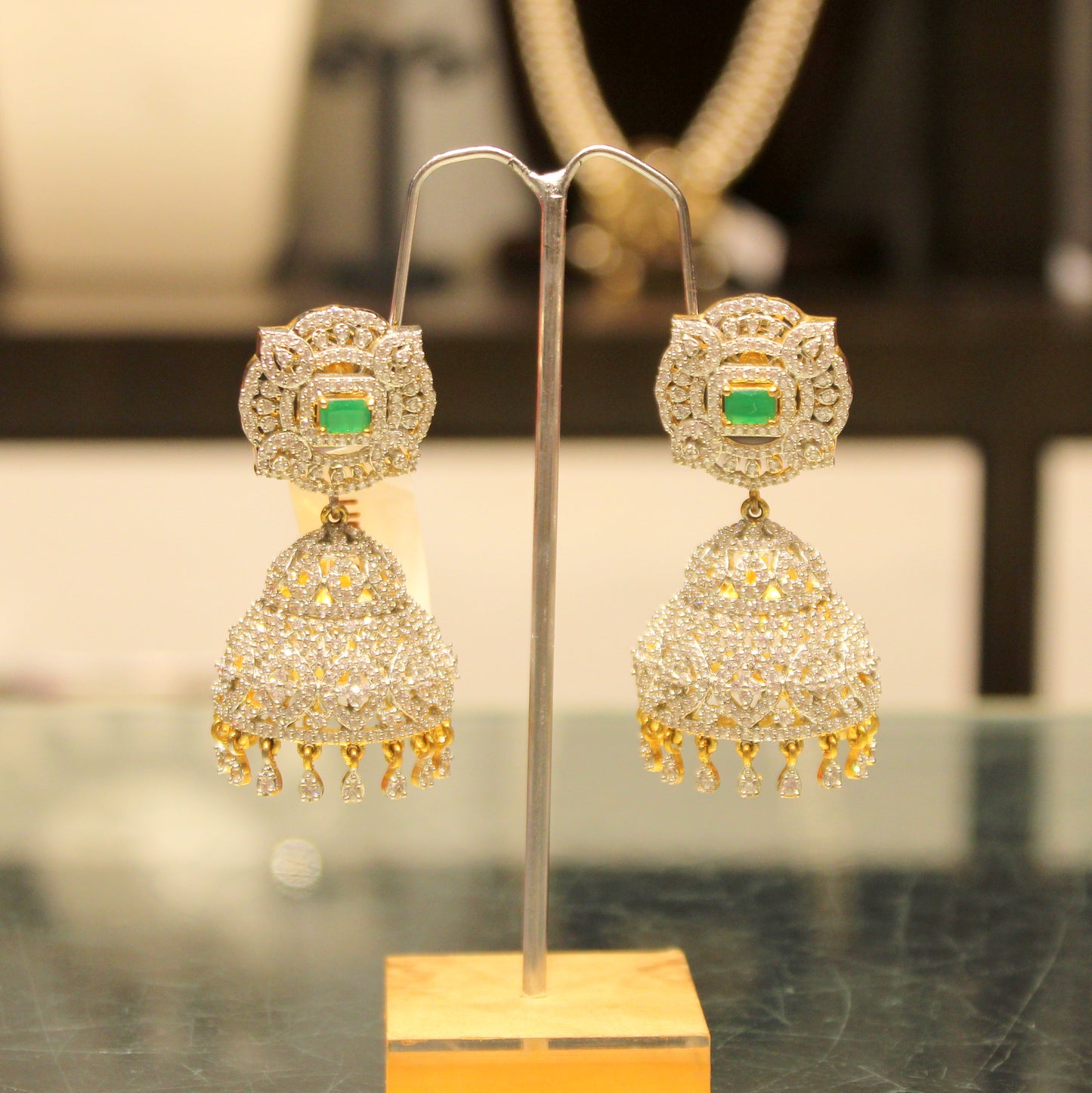 Diamond look jhumki 31604