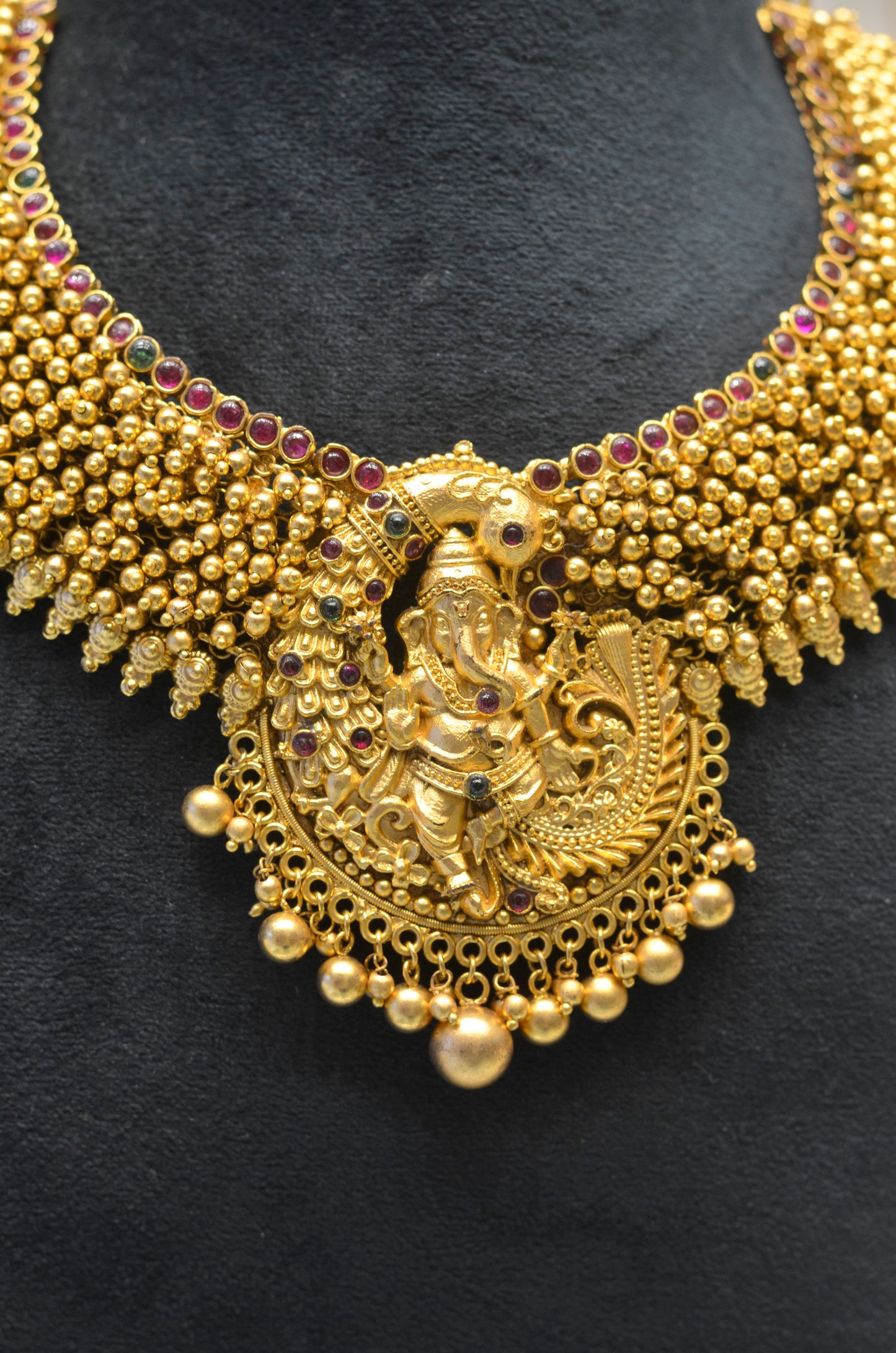 Nakshi Ganesh Necklace short 3285