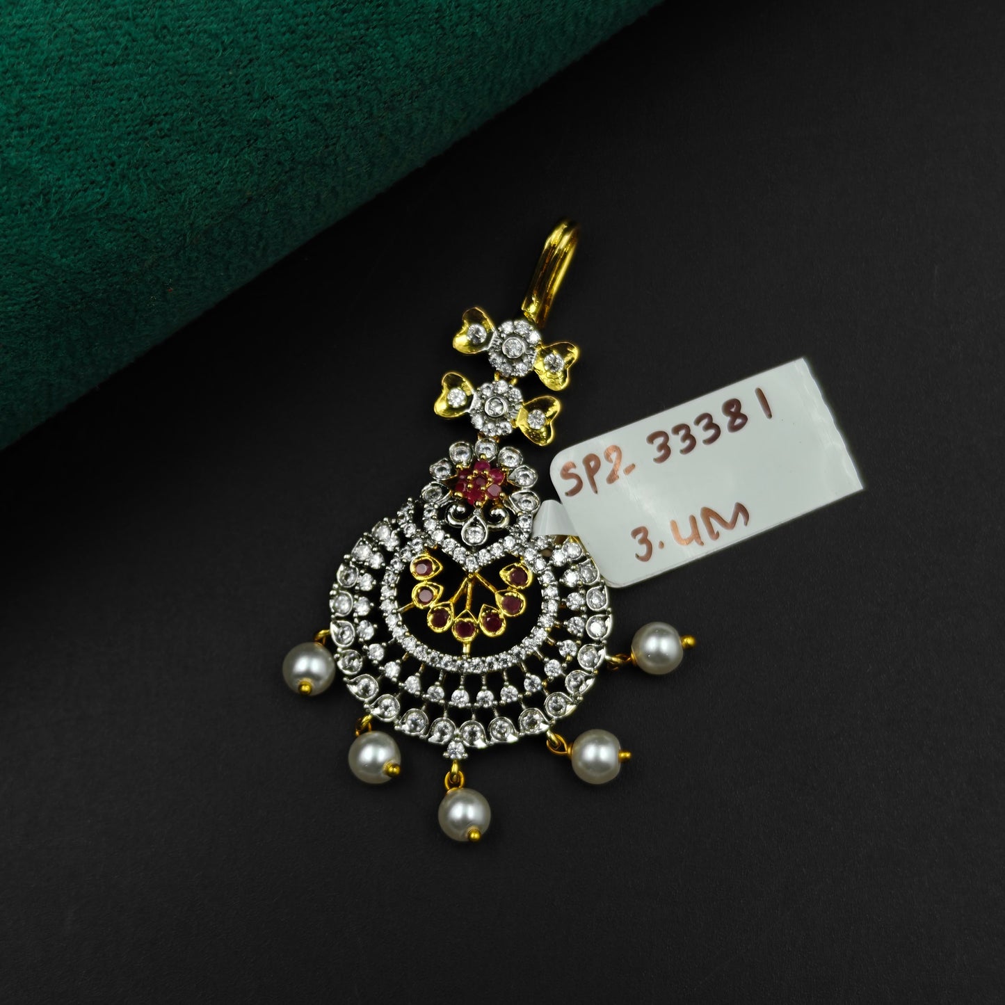 33381 GJ Tikka Flower Design Red