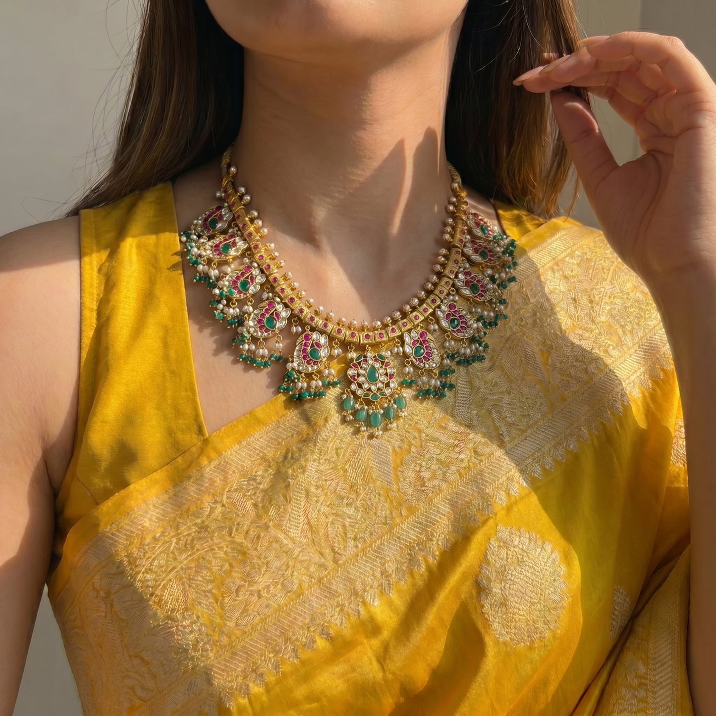 Jadau Guttapusalu necklace