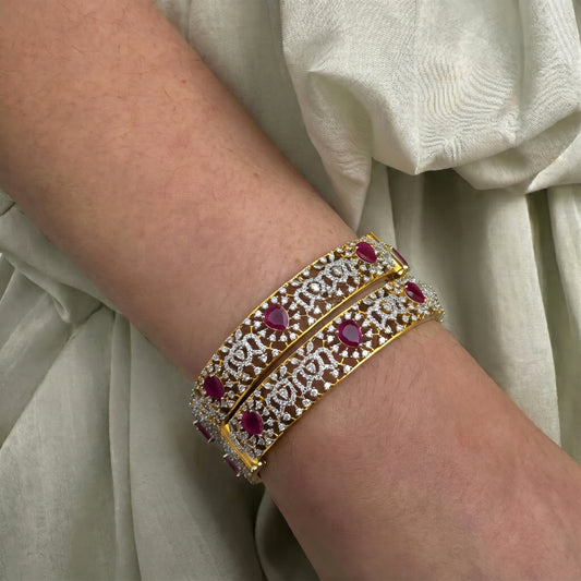 39357 GJ Ruby Bangles 2'4