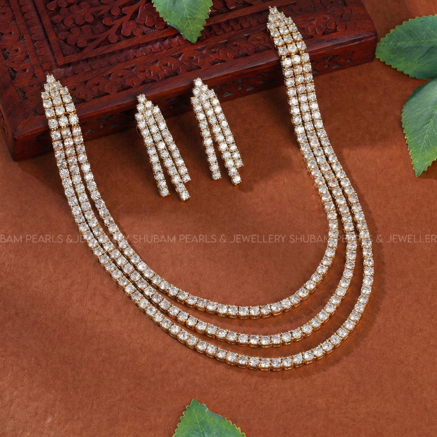 41195 GJ 3 layer necklace