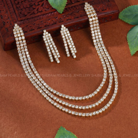 41195 GJ 3 layer necklace