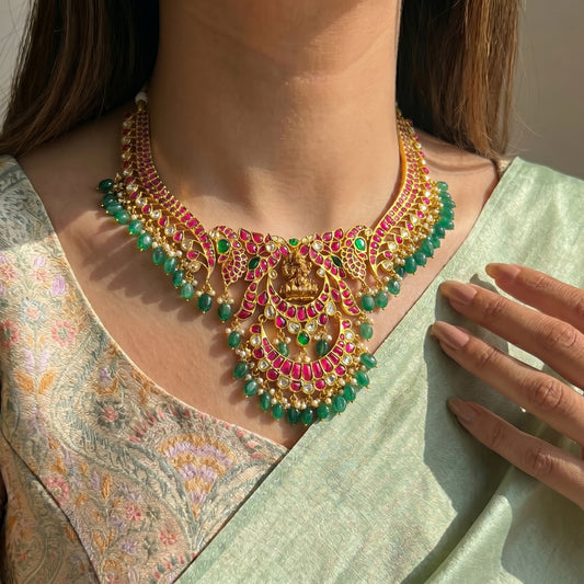 40370 Jadau Laxmi Kante Necklace