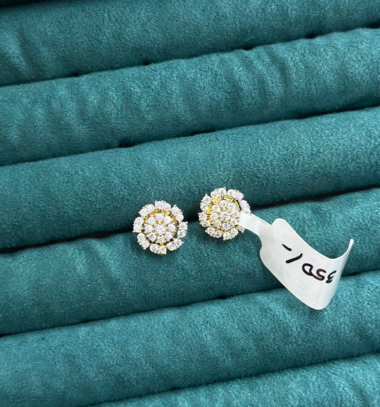 37749 white diamond studs