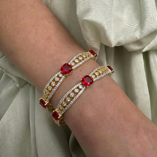41466 GJ 2pc Red Bangles