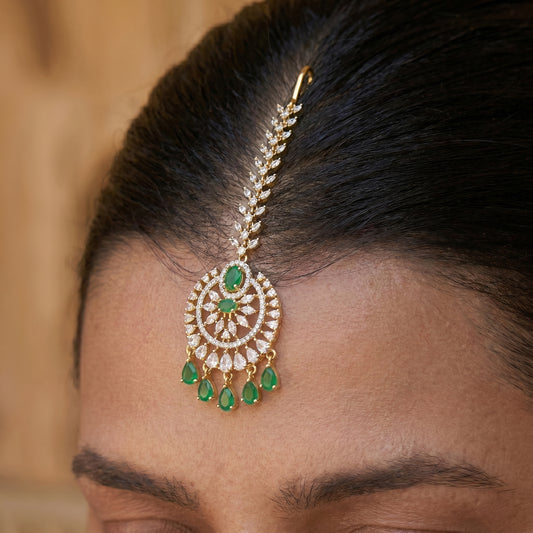 41696 GJ Drop Maangtikka Green