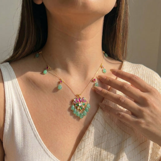 41785 Jadau Lotus Invisible Chain
