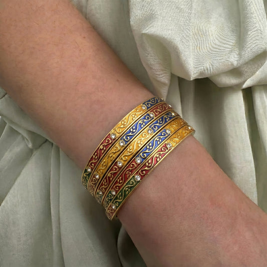 Meena Bangles 4 Piece