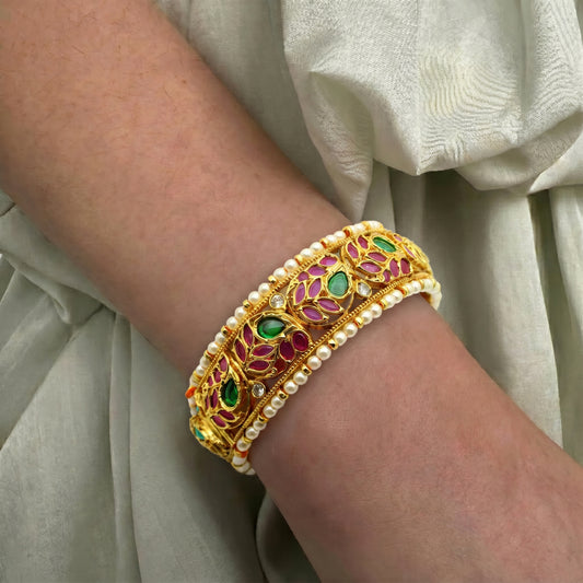 42219 Pota Stone Multi 1 Piece Openable Bangles