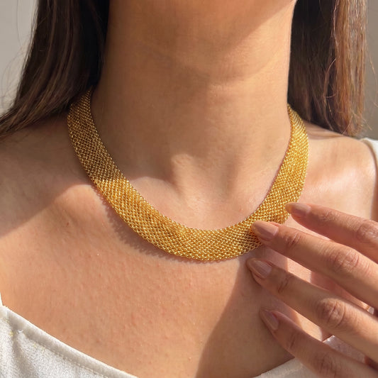 42301 Gold Chain Hasli / Mesh Chain