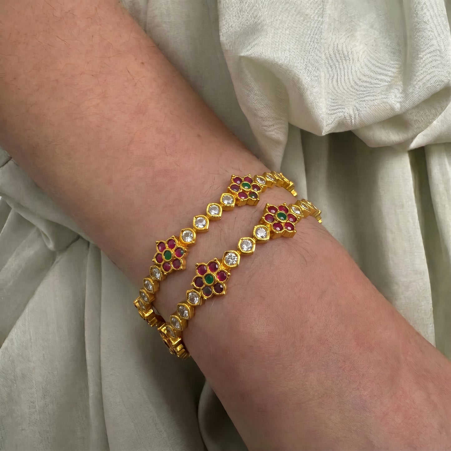 42430 Flower Multi Bangles