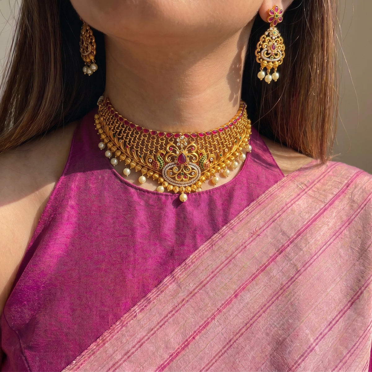 Matte Multicolour Choker SP-479