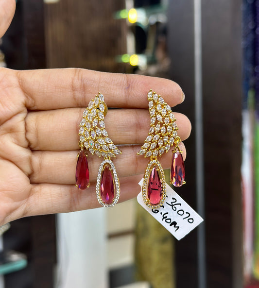 36071 Fancy ruby earring