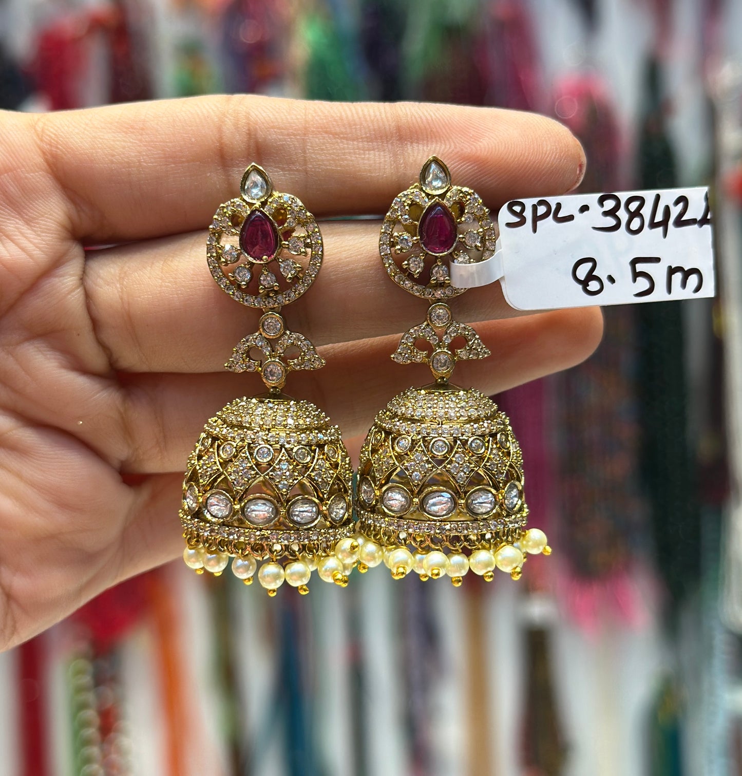 38424 Victorian jhumkis