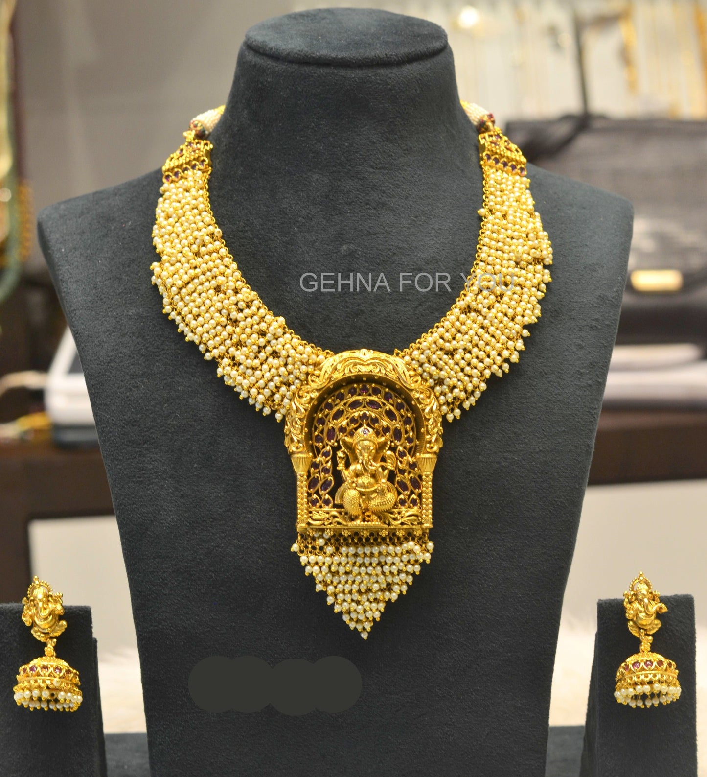 Nakshi Ganesha Short Necklace 5925