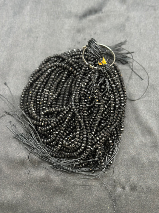 Black onex beads per line