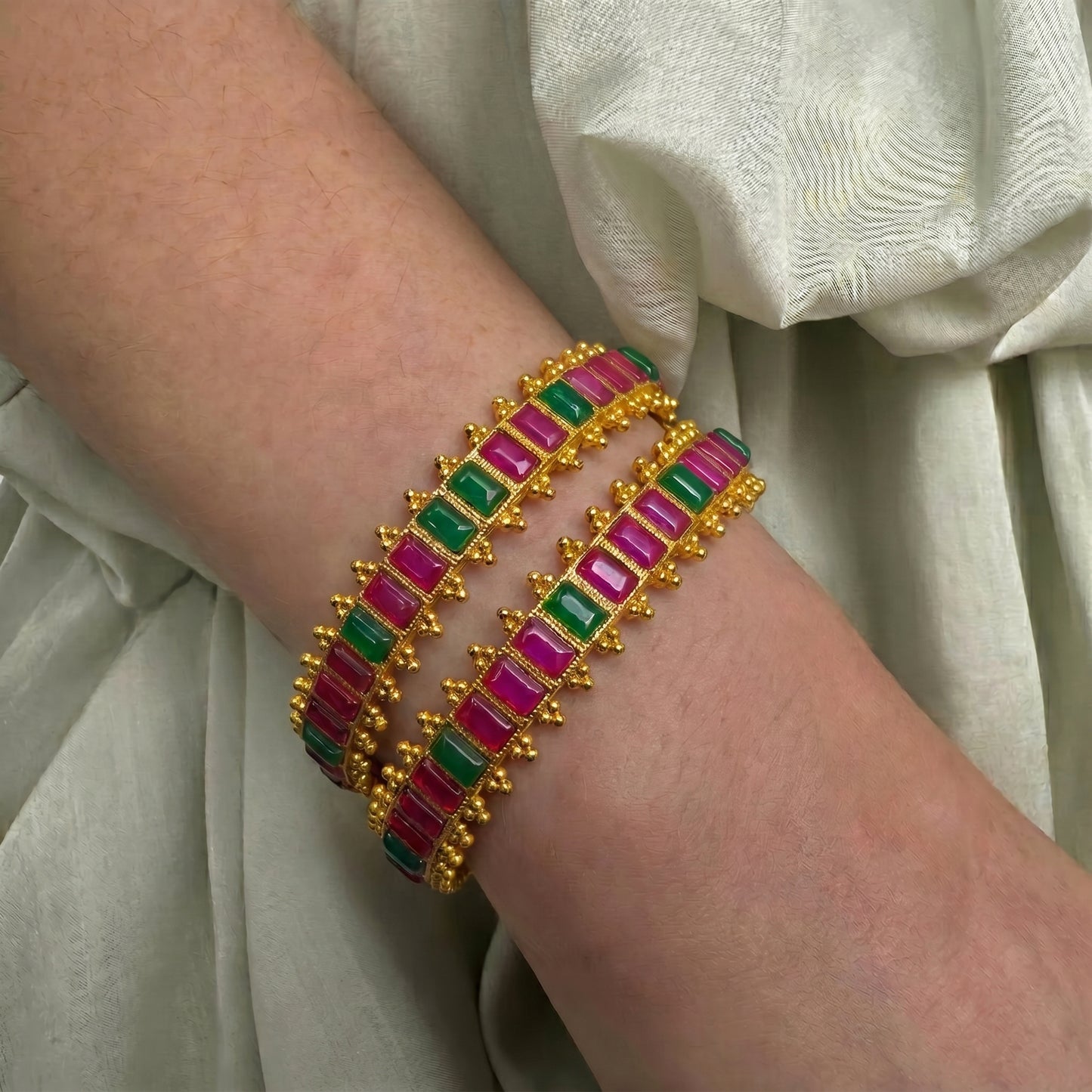8389 Multi Matte Pota Bangle
